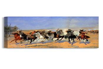 A Dash For The Timber by Frederic Remington 36X24 X1.5