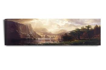 Among The Sierra Nevada, California by Albert Bierstadt 32"X18"X1.5"