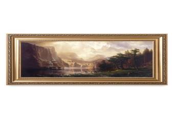 Among The Sierra Nevada, California  by Albert Bierstadt Framed Size: 36X22