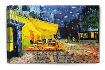 Cafe Terrace At Night by Vincent Van Gogh 30X24 X1.5