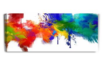 Colorful Paint Abstract Wall Art 30X24 X1.5