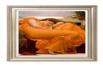 Flaming June by Frederic Leighton Classic Art. Framed size: 30x36"