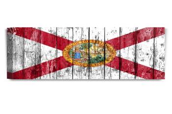 Florida State Flag. Giclee Print Canvas Wall Art 36X24X1.5