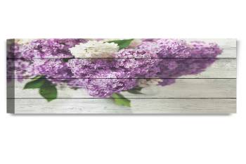 Fresh Lilac Flowers On Vintage Wooden Background 30X20X1.5