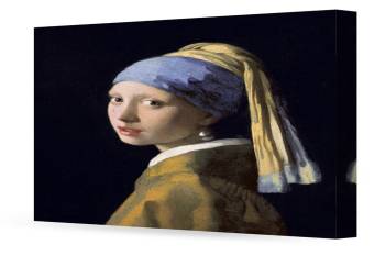 Girl With A Pearl Earring, Johannes Vermeer 30x24"x1.5"