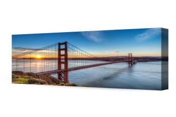 Golden Gate Bridge, San Francisco, Califonia. Giclee Canvas Prints For Wall Decor. 36X24X1.5