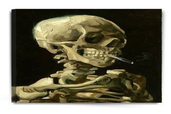 Head Of A Skeleton With A Burning Cigarette by Vincent Van Gogh 24"X30"