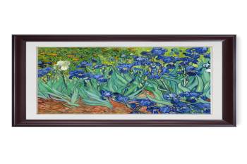 Irises in the Garden by Vincent Van Gogh;  30x24", Framed size: 34x28"