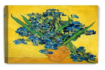 Irises Vase Flower by Vincent Van Gogh; 20"X16"