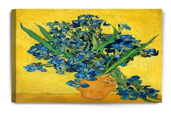 Irises Vase Flower by Vincent Van Gogh; 30"X24"