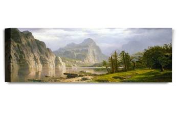 Merced River, Yosemite Valley by Albert Bierstadt; 30"x20"x1.5"