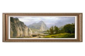 Merced River, Yosemite Valley by Albert Bierstadt  30x20" Framed Size: 35x25"