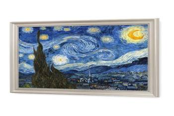 Starry Night by Vincent Van Gogh 20x16" Framed Size: 23x19"