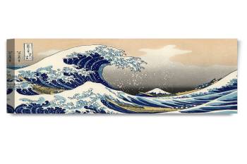 The Great Wave Off Kanagawa by Katsushika Hokusai; 30"X20"X1.5"