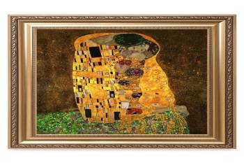 The Kiss By Gustav Klimt.20X24, Finished Size: 26X30