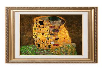 The Kiss by Gustav Klimt Framed Size: 29X35