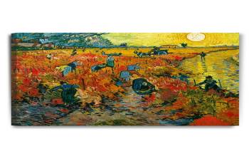 The Red Vineyards by Vincent Van Gogh; 30"X24", Framed Size: 35"X29"