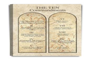 The Ten Commandments 20X30 X1.5