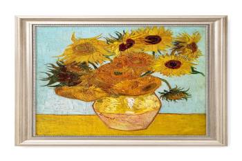 Twelve Sunflowers by Vincent Van Gogh; 20X16, Framed Size: 23X19