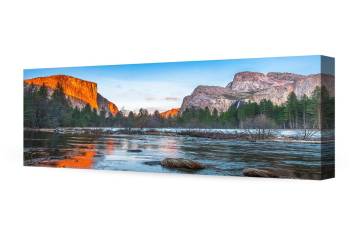 View Of El Capitan At Sunset, Yosemite National Park  36X24X1.5