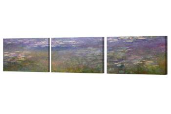 Water Lilies 1914 In Giverny (Triptych) By Monet 3Pcs/Set X 20X24